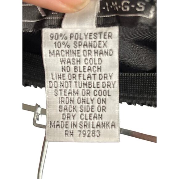 Vintage Alex Evenings Black Velvet Flare Hem Midi Skirt Women's Size Large - Picture 5 of 5